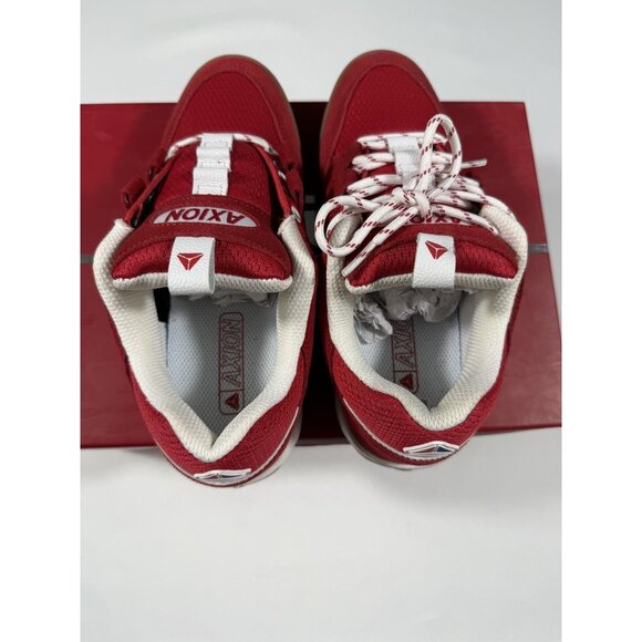 Axion Genesis Shoes Mens Size 6 Red Gum Suede Low Top Skate Sneakers Athletic